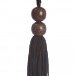 Wooden Bead Key Tassel