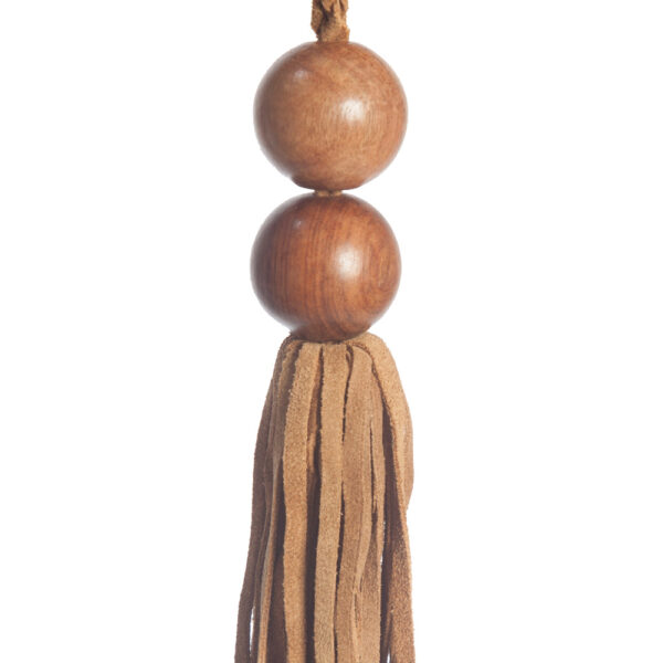 Wooden Bead Key Tassel