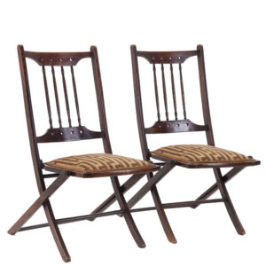Pair of Edwardian Folding Chairs