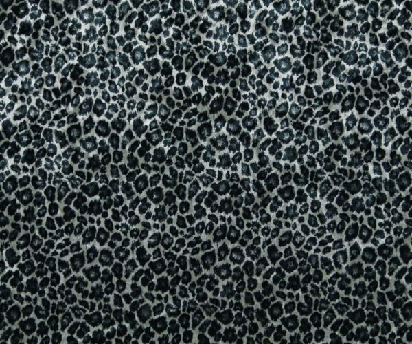 Snow Leopard Velvet Fabric