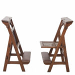 Pair of Victorian Gothic Folding Chairs