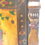 Rare 19th Century Painted Corner Cupboard