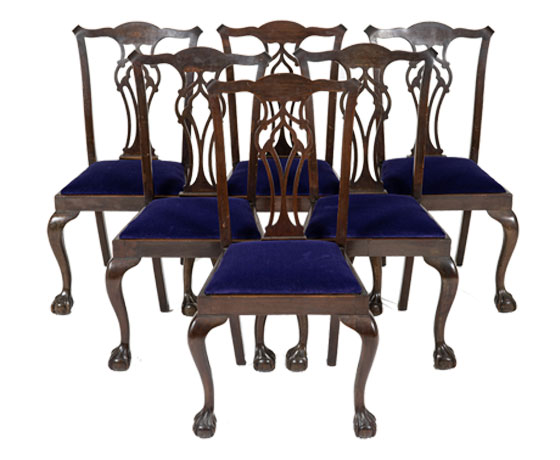 Set of 6 Early 20thC Dining Chairs