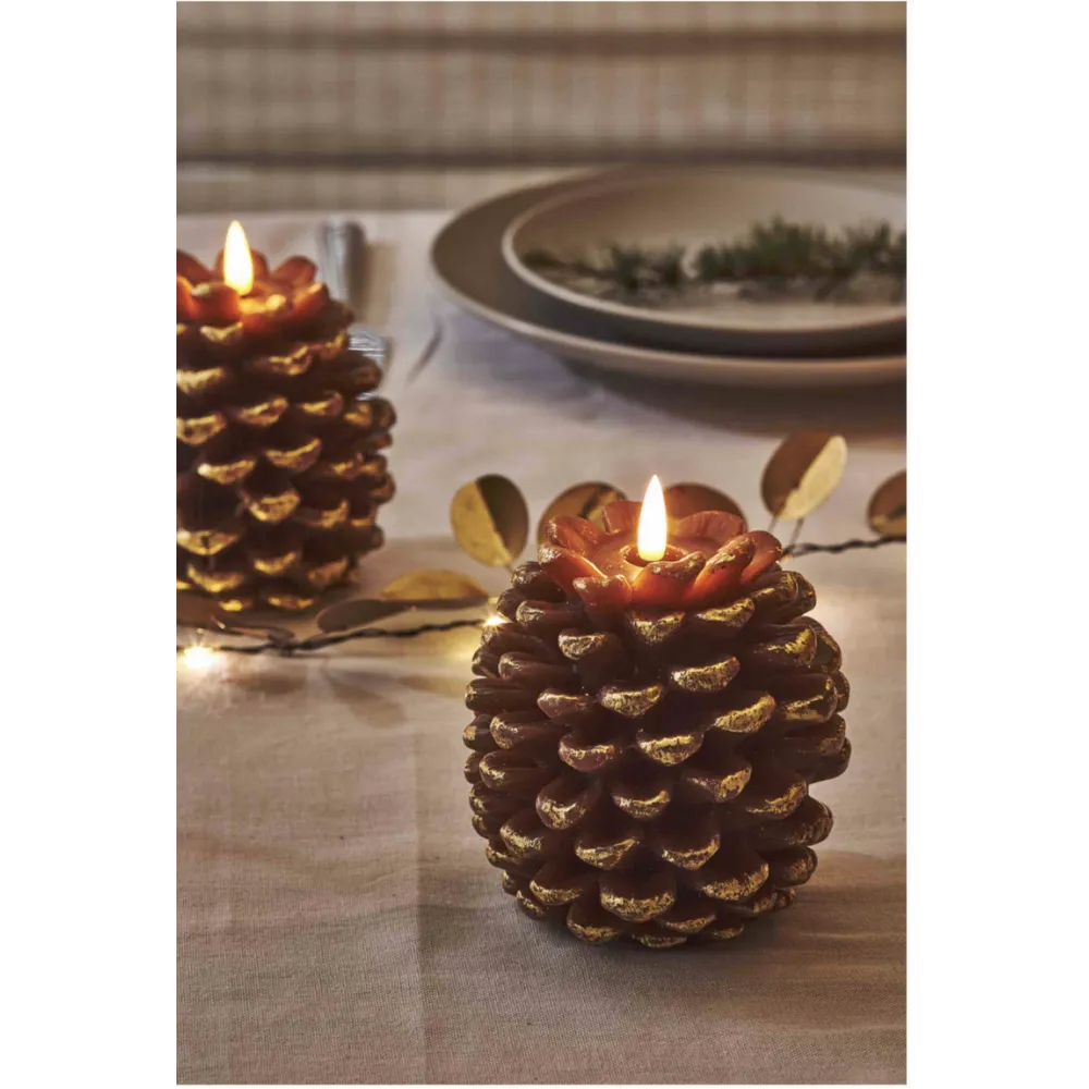 Pinecone Candle Battery Operated